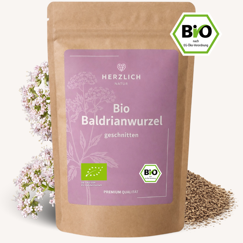 Bio Baldrianwurzel getrocknet — Valeriana officinalis aus Bio-Anbau | Herzlich Natur