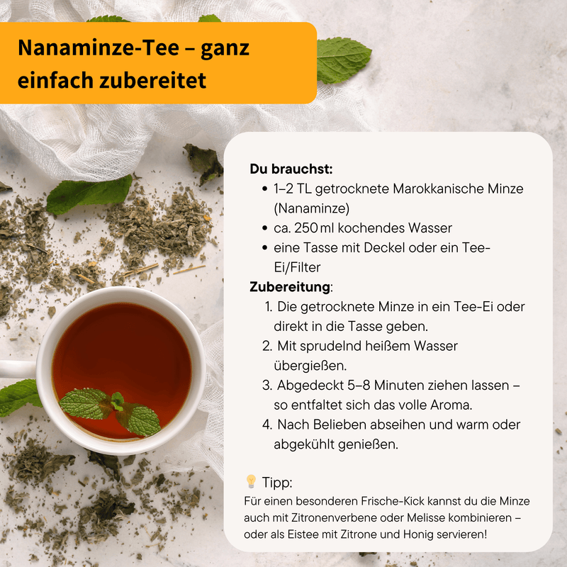 Marokkanische Minze Varianten 100g bis 1000g | Herzlich Natur