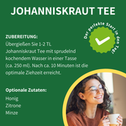 Johanniskraut goldgelbe Blüten Nahaufnahme — Bio-Kräuter | Herzlich Natur