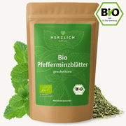Bio Pfefferminzblätter getrocknet — Mentha piperita aus Bio-Anbau | Herzlich Natur