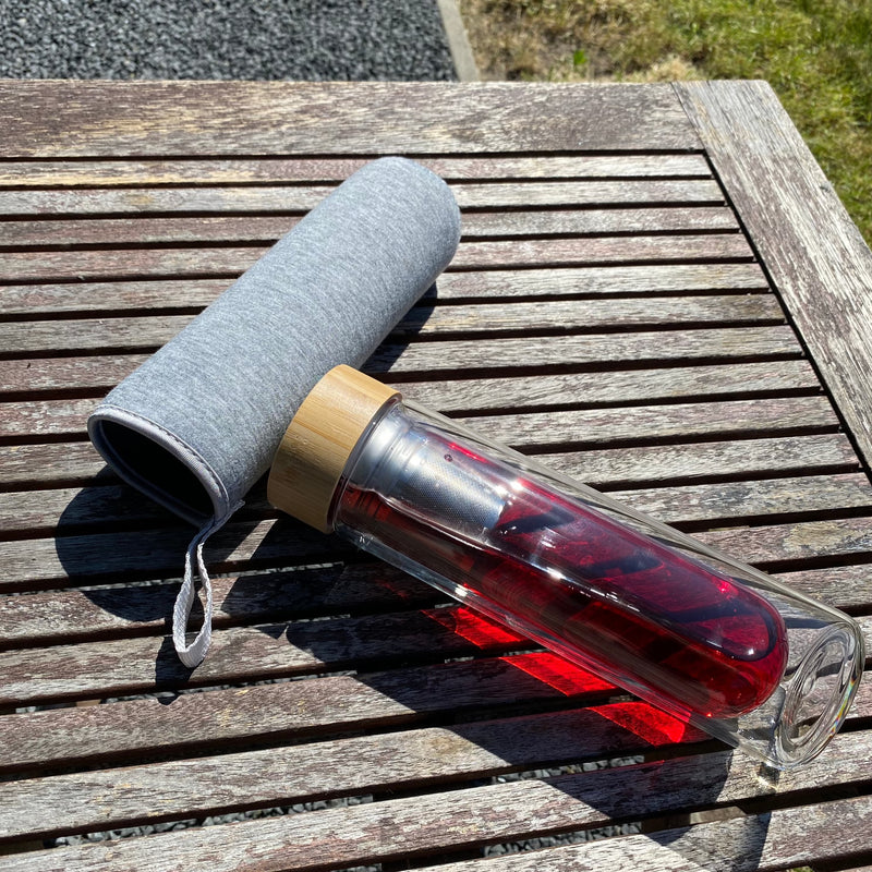 Teeflasche mit Sieb kaufen | Borosilikat