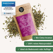 Zistrose Blüten Nahaufnahme — Cistus incanus Mittelmeer | Herzlich Natur