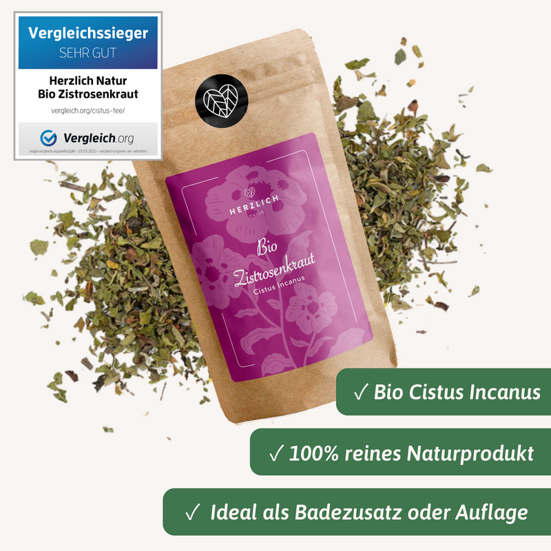 Zistrose Blüten Nahaufnahme — Cistus incanus Mittelmeer | Herzlich Natur