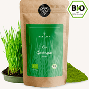 Bio Gerstengraspulver grün — Hordeum vulgare aus Bio-Anbau Europa | Herzlich Natur