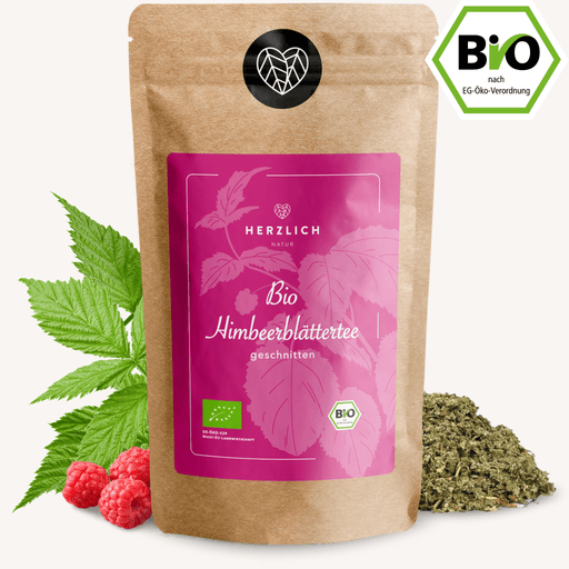 Bio Himbeerblätter getrocknet — Rubus idaeus aus Bio-Anbau | Herzlich Natur