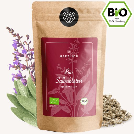 Bio Salbeiblätter getrocknet — Salvia officinalis aus Bio-Anbau | Herzlich Natur