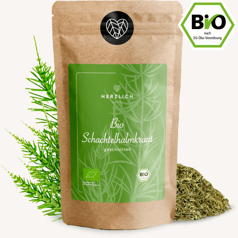 Bio Schachtelhalmkraut getrocknet — Equisetum arvense aus Bio-Anbau | Herzlich Natur
