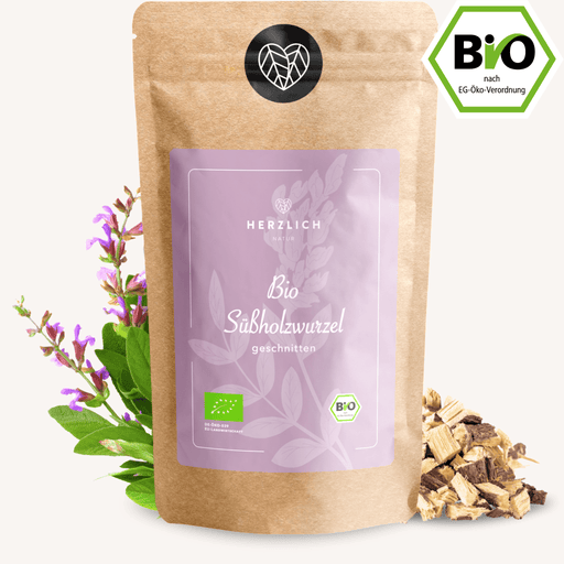 Bio Süßholzwurzel getrocknet — Glycyrrhiza glabra aus Bio-Anbau | Herzlich Natur