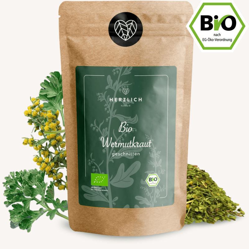 Bio Wermutkraut getrocknet — Artemisia absinthium aus Bio-Anbau | Herzlich Natur