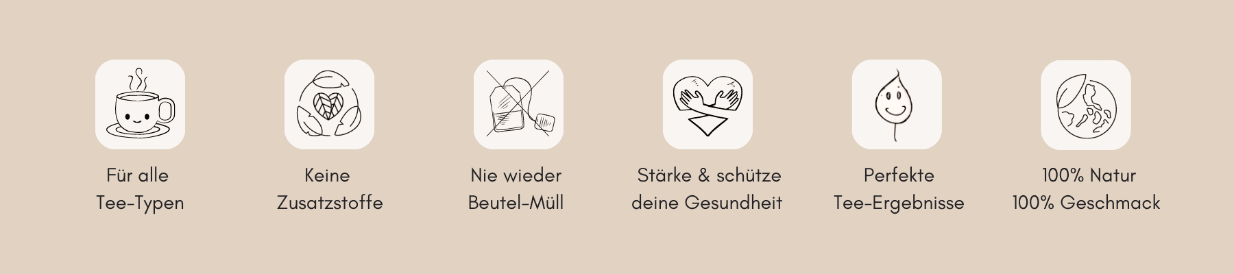 Illustration der Vorteile von Herzlich Natur Produkten